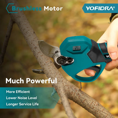 YOFIDRA 30mm Cordless Brushless Pruning Shears