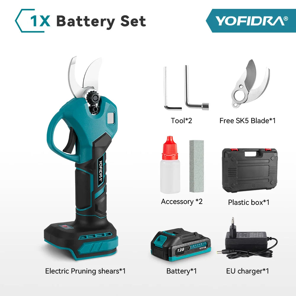 YOFIDRA 30mm Cordless Brushless Pruning Shears