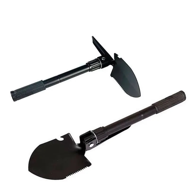 Foldable Camping Shovel – Compass, Car Mount, Storage Bag, Survival Tool
